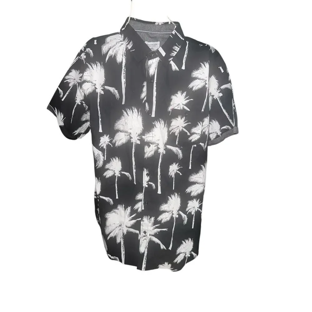 NEW WITH TAGS  Distortion men’s modern 3XL 100% cotton black and white men’s but